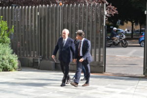Michele Santoro, l'ingresso a Viale Mazzini